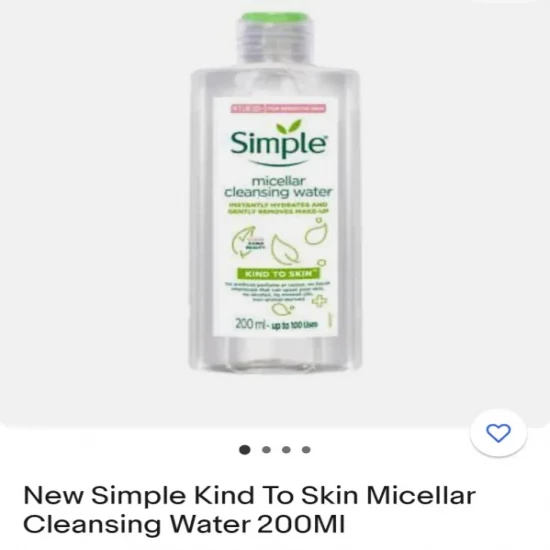 Simple Micellar Cleansing Water