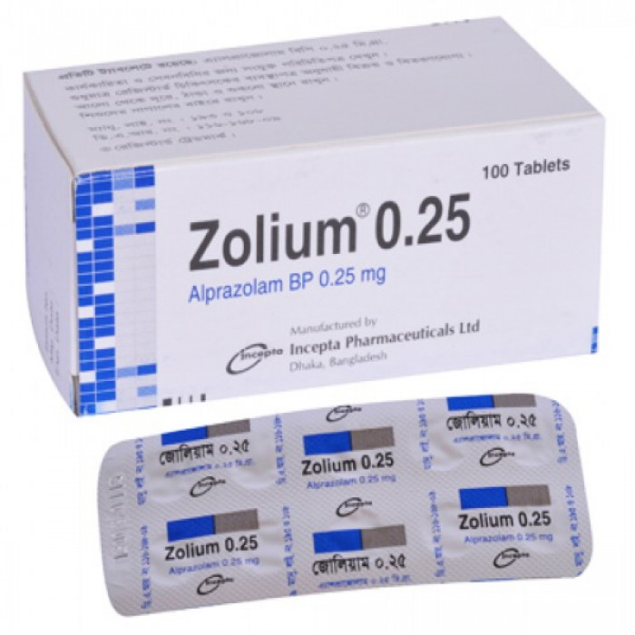 Zolium 0.25mg (100pcs Box)