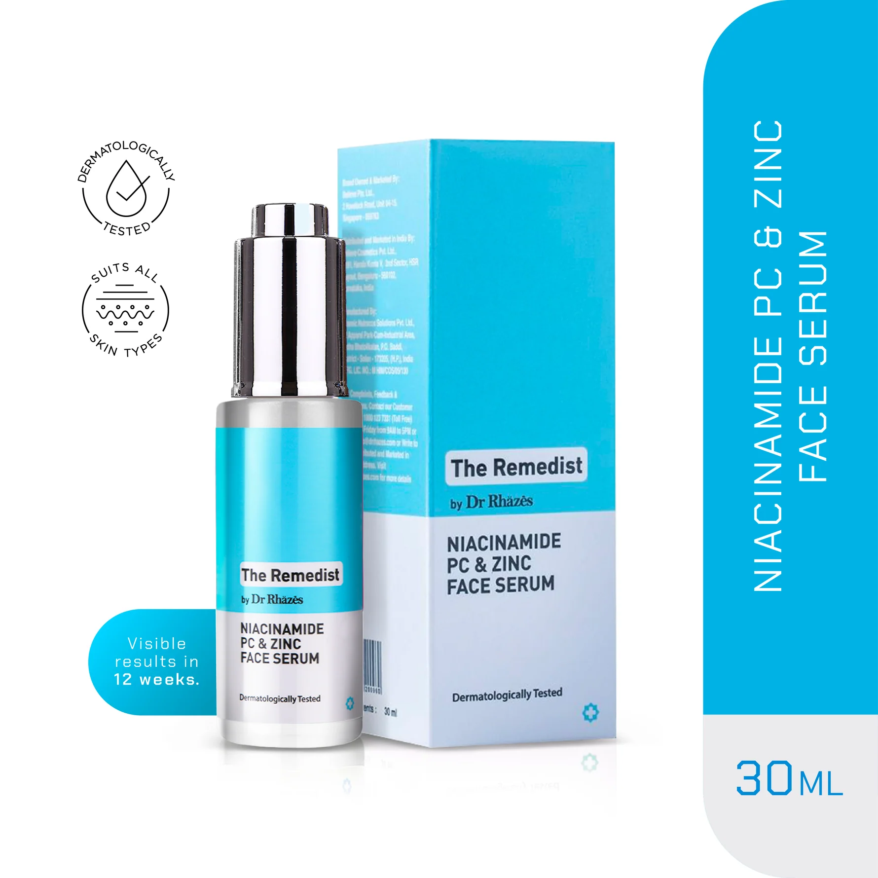 The Remedist by Dr Rhazes Niacinamide PC & Zinc Face Serum - Buy Online in Bangladesh | ePharma
