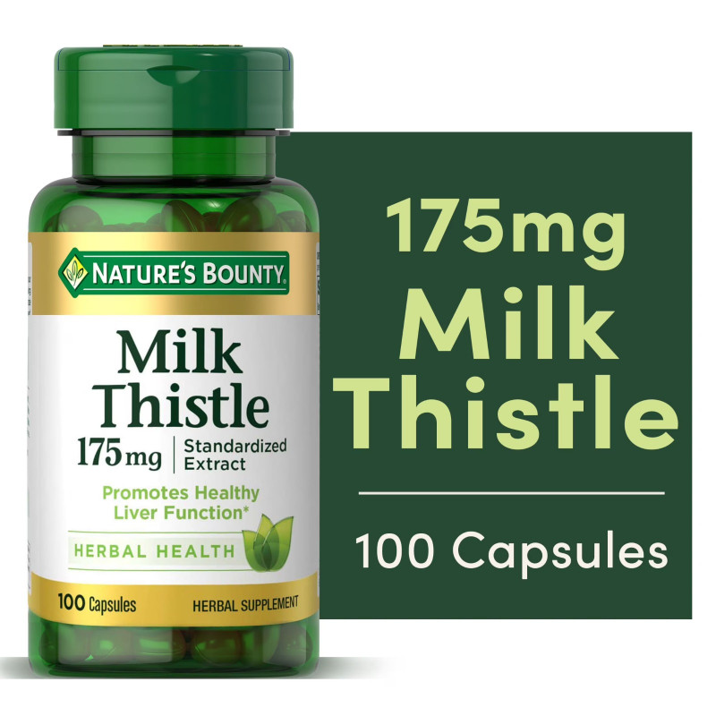Nature's Bounty Milk Thistlev175mg, 100 Softgels | USA Made - Buy Online in Bangladesh | ePharma