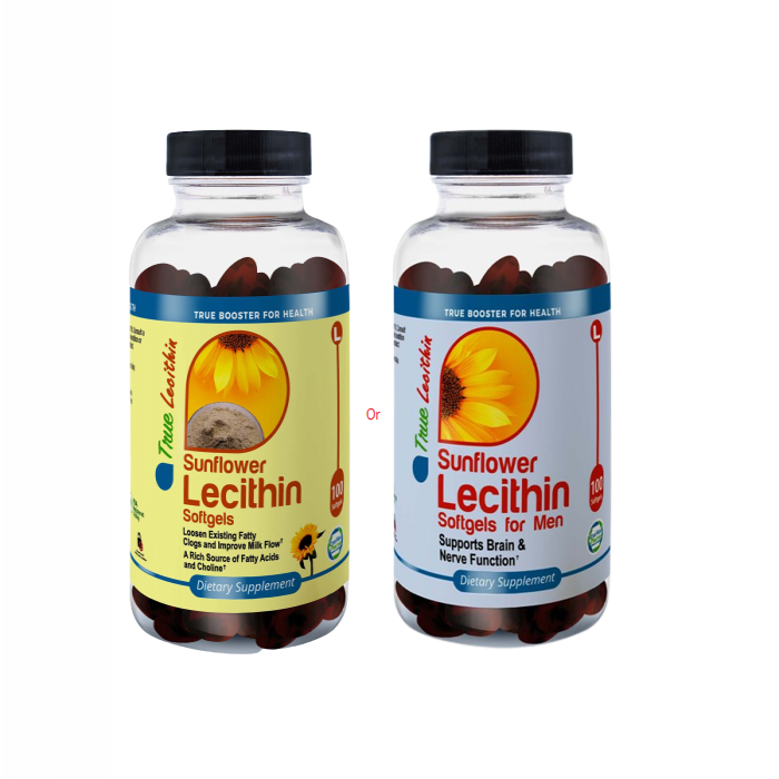 Sunflower Lecithin 1200mg, 100 Softgels, USA