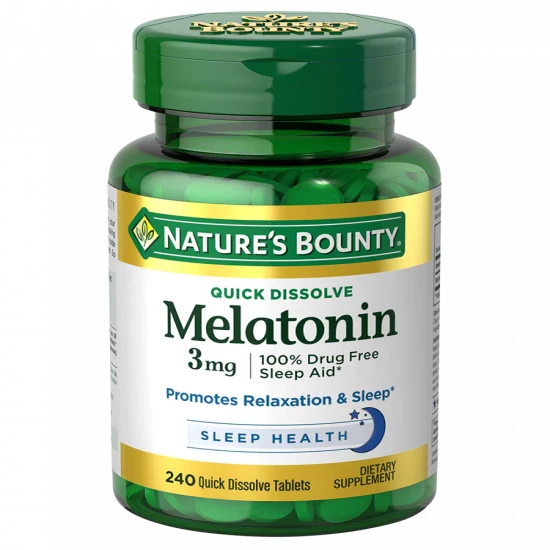 Nature’s Bounty Melatonin 3mg 240 Tablets