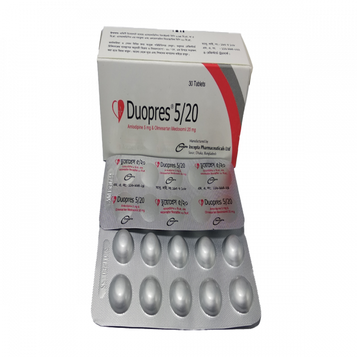 Duopres 5/20mg Tablet