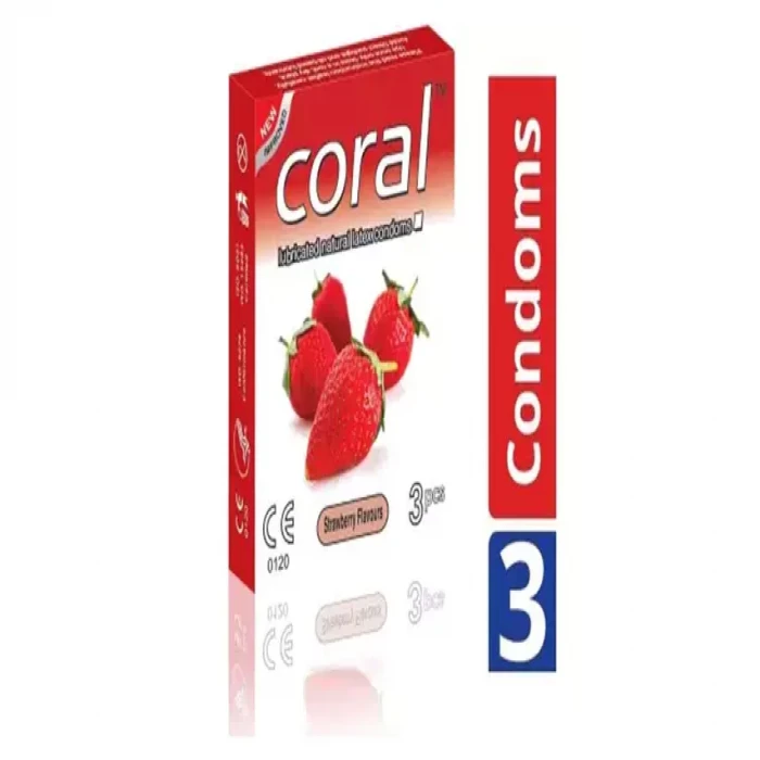 Coral Condom-Strawberry Flavor