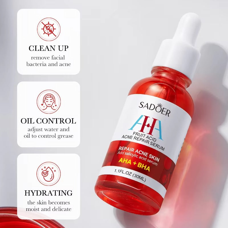 Sadoer AHA + BHA Fruit Acid Acne Repair Acne Skin serum 30ml - Buy Online in Bangladesh | ePharma