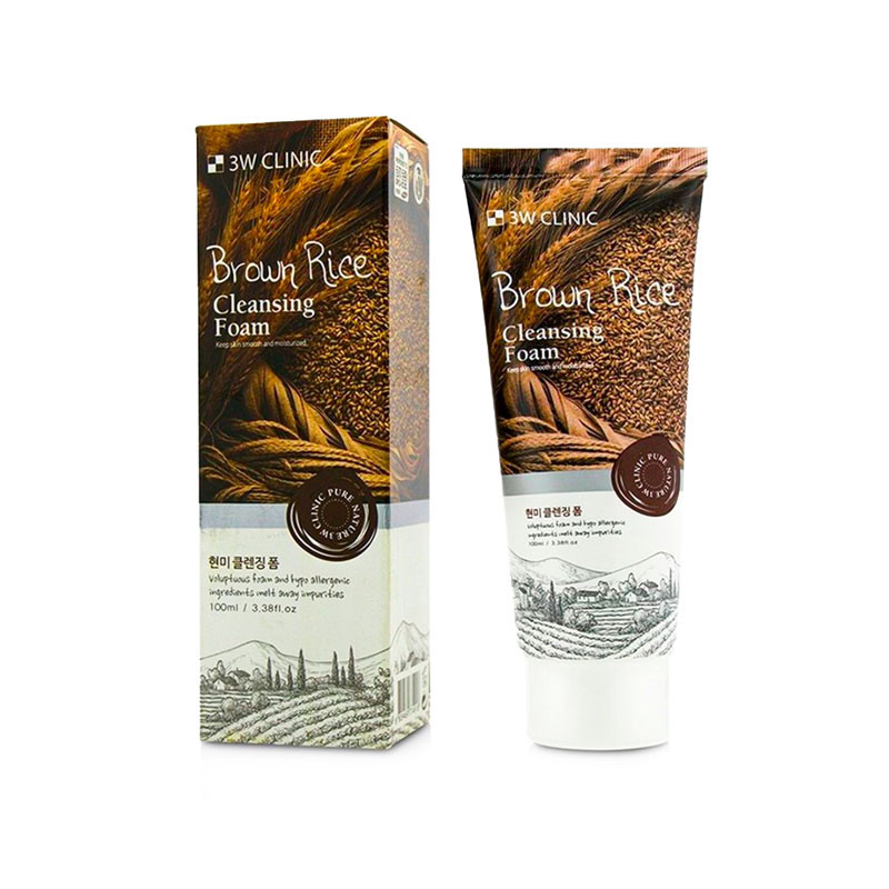 3W Clinic Brown Rice Cleansing Foam 100ml - Buy Online in Bangladesh | ePharma