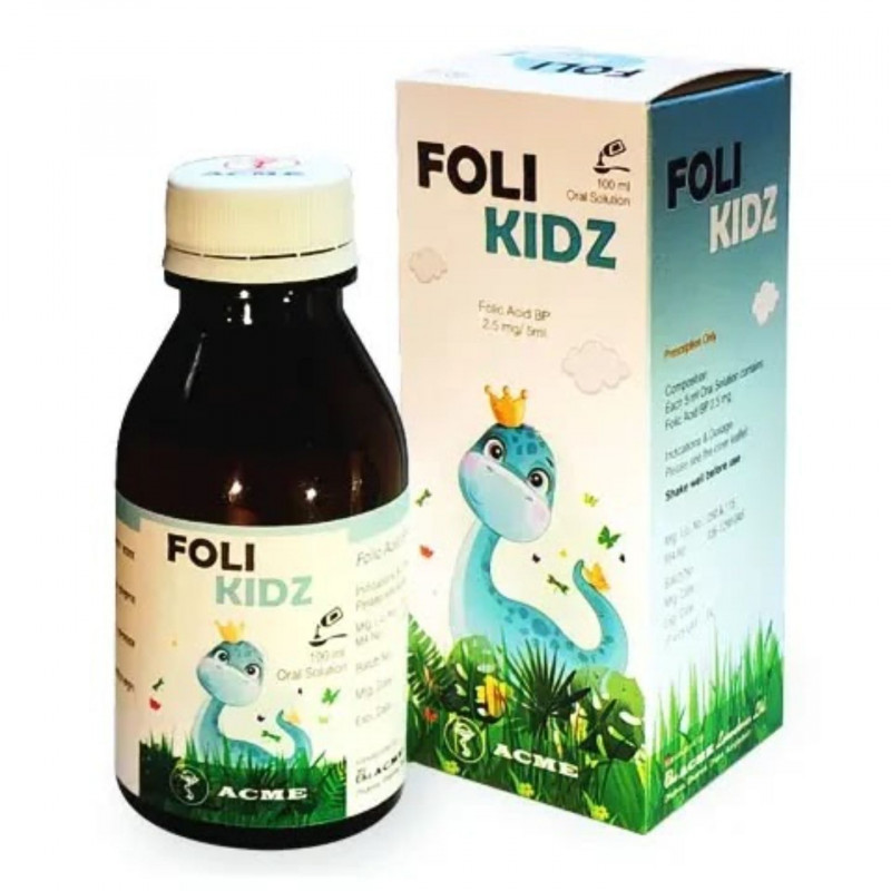Foli Kidz Oral Solution 100ml - Buy Online in Bangladesh | ePharma