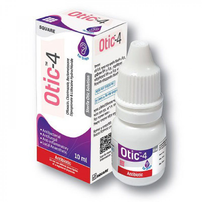 Otic-4 Sterile Otic Solution 10ml