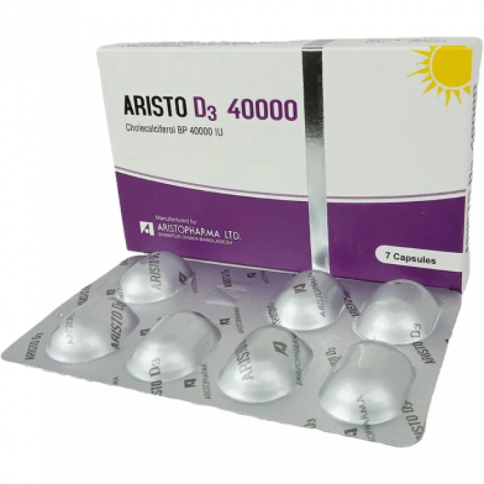 Aristo D3 40000IU Capsule 7pcs