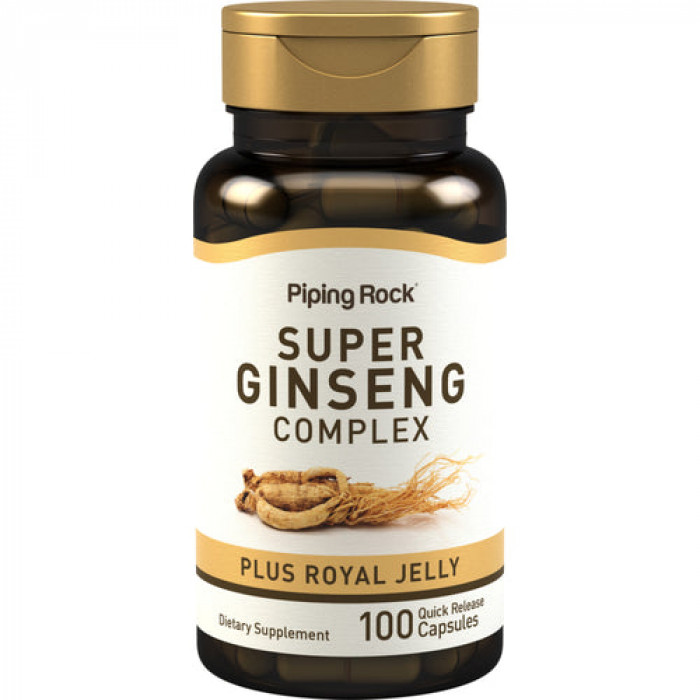 Piping Rock Super Ginseng Complex, 100 Capsules | USA