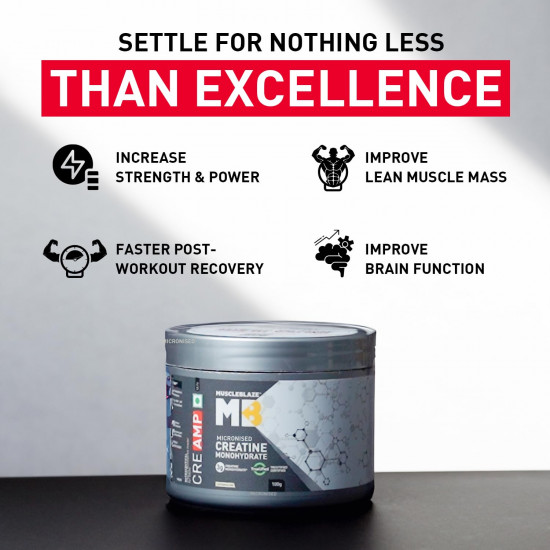 MUSCLEBLAZE Creatine Monohydrate CreAMP with CreAbsorb, 250g, Unflavored | Imported - Buy Online in Bangladesh | ePharma