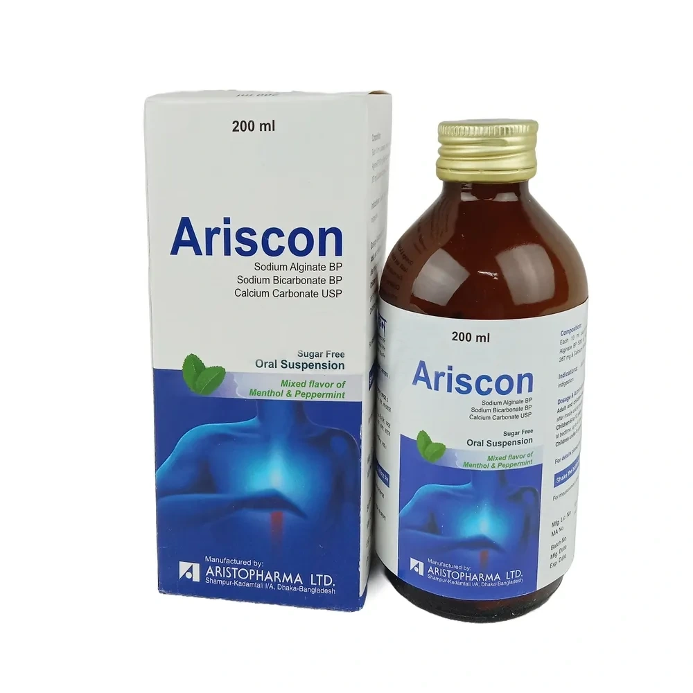 Ariscon 500mg+267mg+160mg/10ml Suspension 200ml
