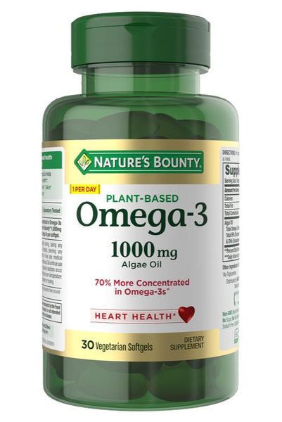 Nature’s Bounty Plant-Based Omega-3 1000 mg Algae Oil, 30 Vegetarian Softgels - Buy Online in Bangladesh | ePharma