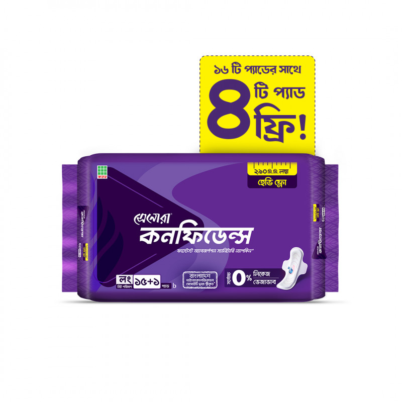 Senora Confidence Heavy Flow 290mm, 16 Pads (Buy 1 & Get 4 Pads FREE) - Buy Online in Bangladesh | ePharma