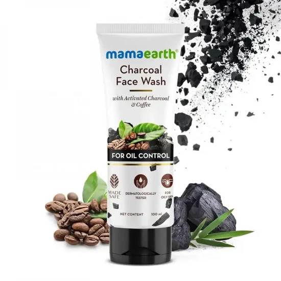 Mamaearth Charcoal Face Wash with Activated Charcoal & Coffee for Oil Control, 100ml