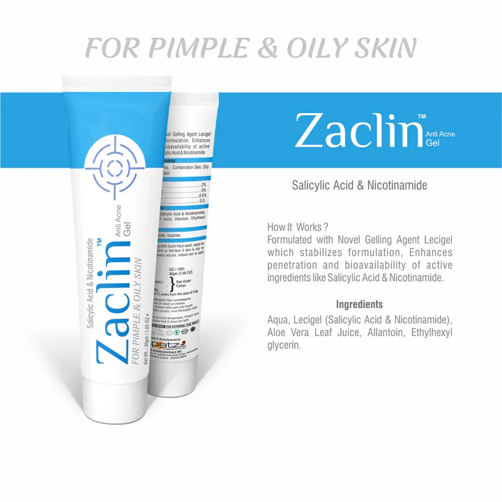 Zaclin Anti Acne Gel 30g - Buy Online in Bangladesh | ePharma