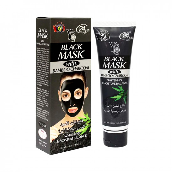 YC Bamboo Charcoal Black Mask, 100ml