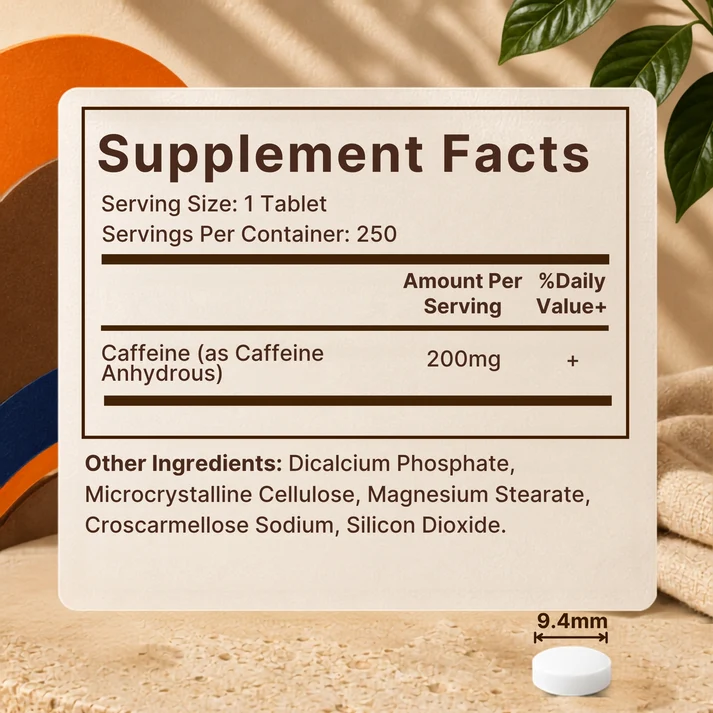 Vitamatic Caffeine 200mg, 250 Tablets - Buy Online in Bangladesh | ePharma