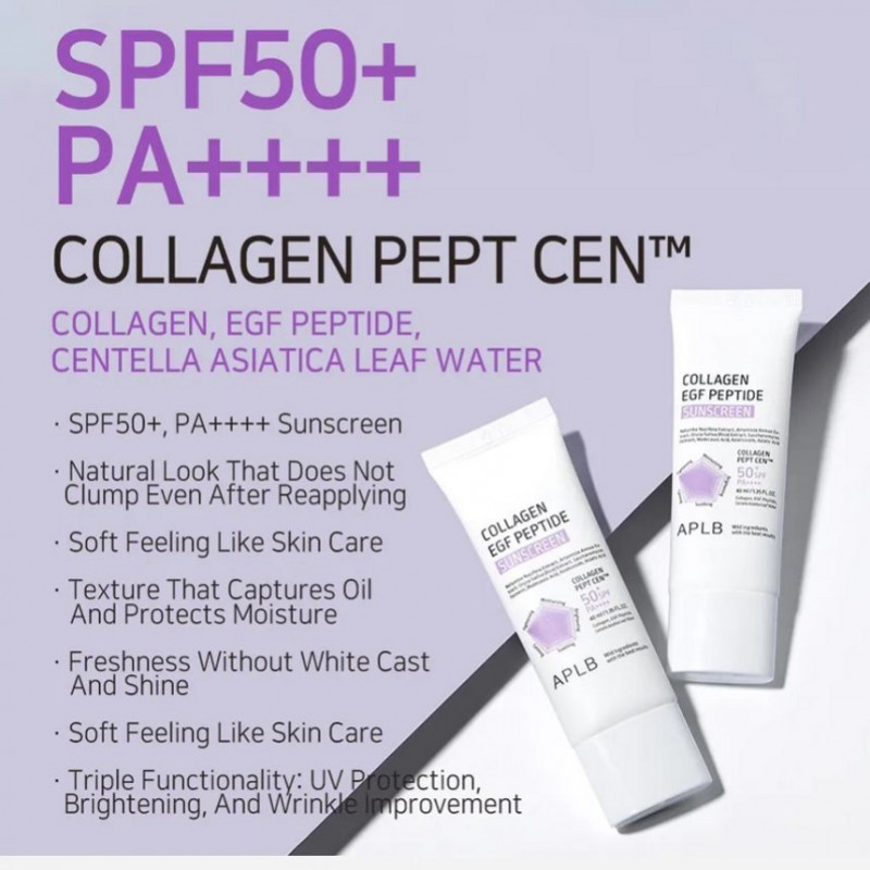 APLB Collagen EGF Peptide Sunscreen SPF 50+ PA++++ 40ml - Buy Online in Bangladesh | ePharma