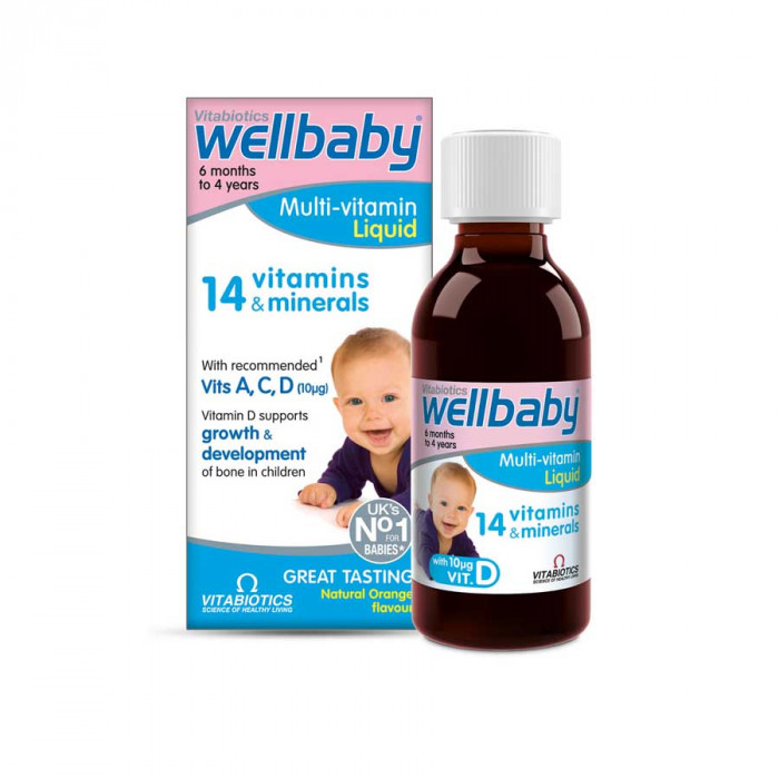 Vitabiotics Wellbaby Multivitamin Liquid 6 months to 4 Years