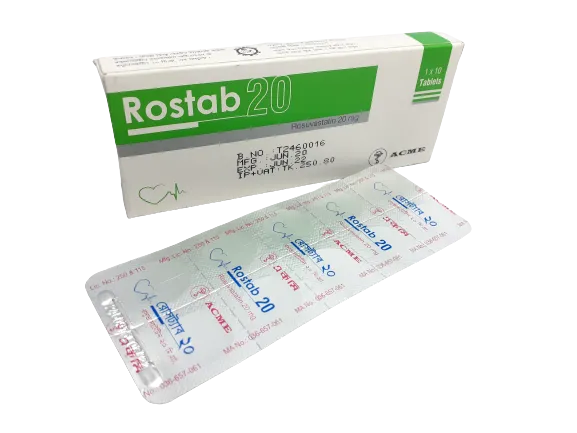 Rostab 20mg Tablet 1 Strip