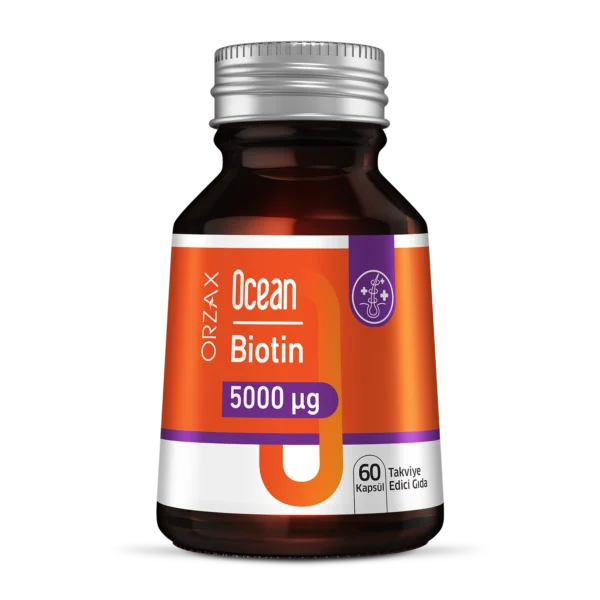 Orzax Ocean Biotin 5000mcg | 60 Capsules