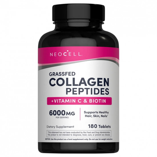 Neocell Super Collagen + Vitamin C & Biotin for Healthy Skin, Hair, Nail & Joint Support, 180 Tablets, USA