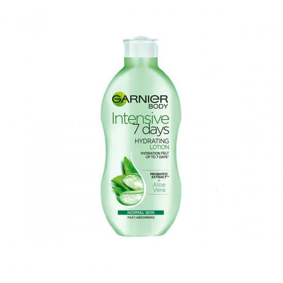 Garnier Intensive 7 Days Hydrating Lotion with Aloe Vera & Probiotic Extract, Normal Skin, 400ml