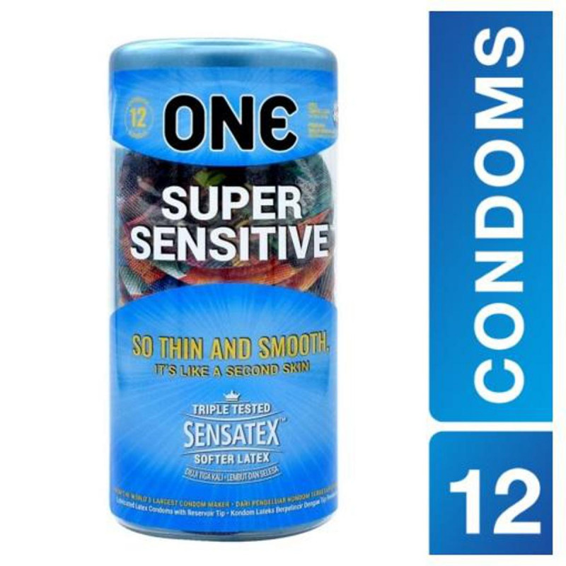 ONE Super Sensitive Thin and Smooth Pleasure Condoms 12’s - Buy Online in Bangladesh | ePharma