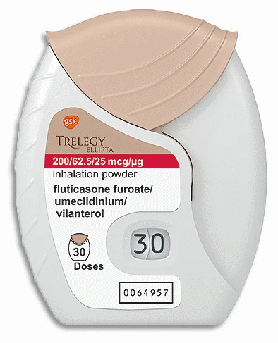 Trelegy Ellipta 200/62.5/25 mcg Inhalation 30 Doses - Buy Online in Bangladesh | ePharma