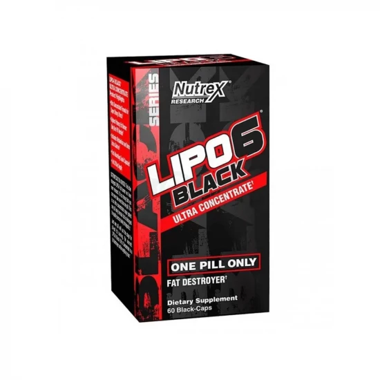 Nutrex Research Lipo-6 Black Ultra Concentrate | 60 Black Caps