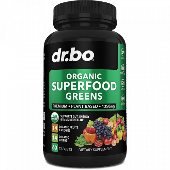 dr.bo Organic Superfood Greens, 60 Tablets | USA