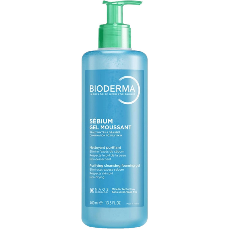 Bioderma Sebium Gel Moussant Combination & Oily Skin 400ml Pump