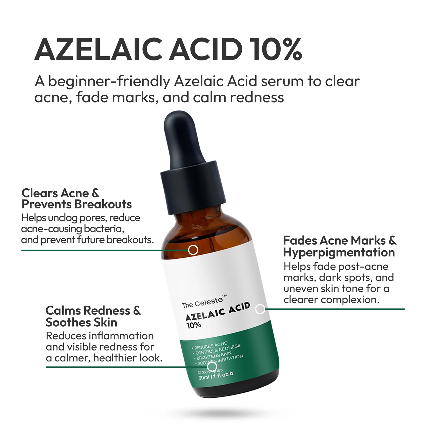 The Celeste 10% Azelaic Acid Serum 30ml - Buy Online in Bangladesh | ePharma