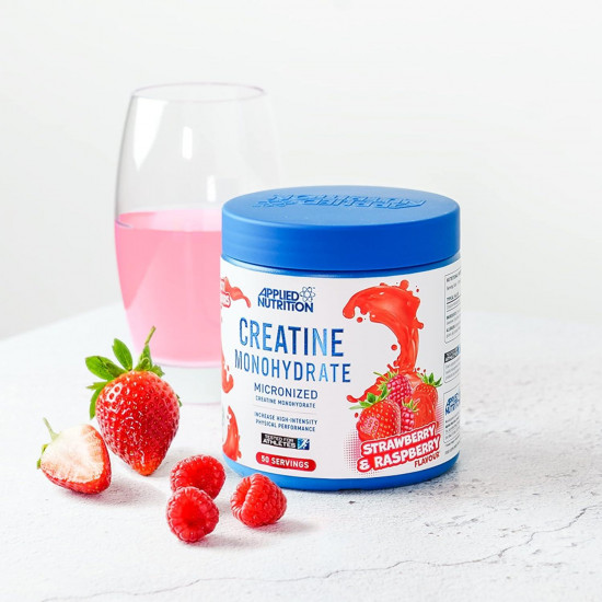 Applied Nutrition Creatine Monohydrate, Strawberry & Raspberry, 50 Serving