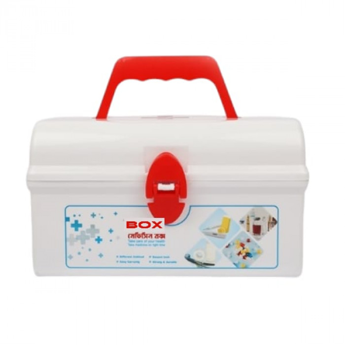 ePharma Family First Aid Box & Multi-Function Storage Medicine Box