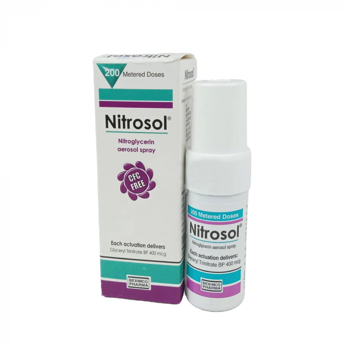 Nitrosol 400mcg Nitroglycerin Aerosol Spray