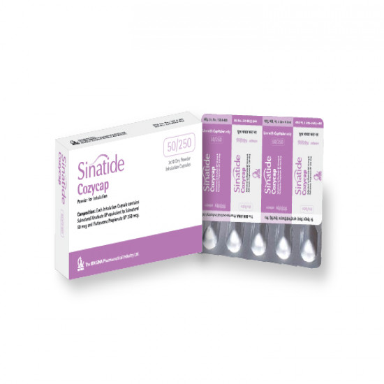 Sinatide 50/250mcg Cozycap Capsule 1 Strip