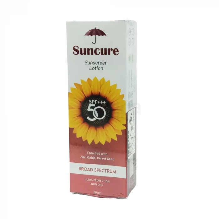 Suncure Sunscreen Lotion 60ml, SPF 50++++