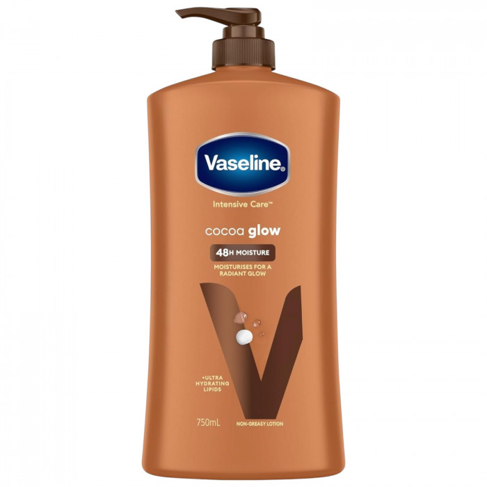 Vaseline Body Lotion Cocoa Glow, 750ml