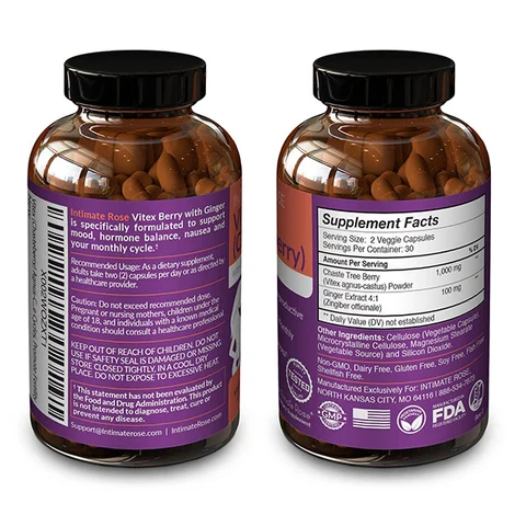 Intimate Rose Vitex Chasteberry 1000mg for Women, 60 Capsules - Buy Online in Bangladesh | ePharma