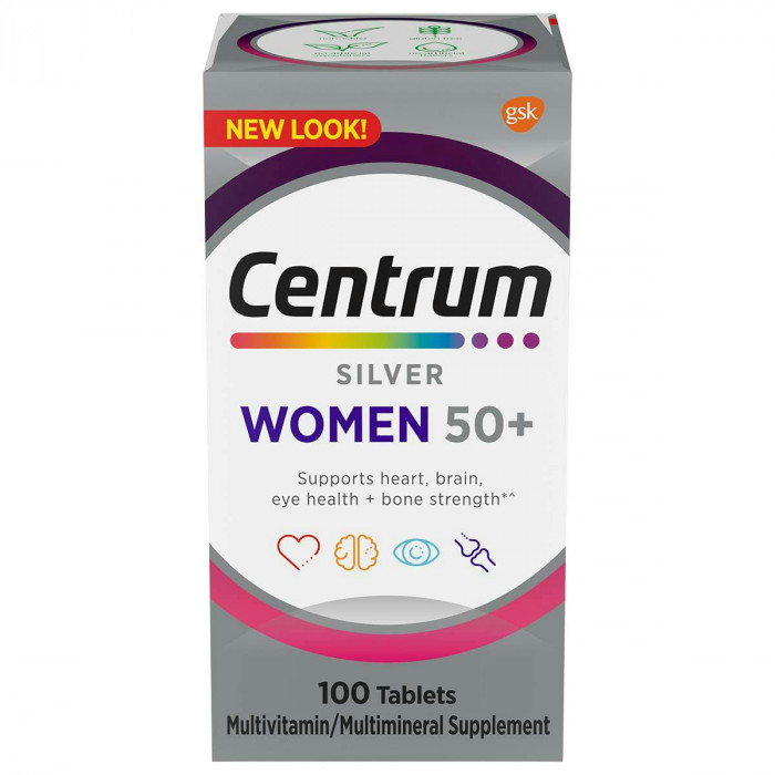 Centrum Silver Women 50+ Multivitamins, 100 Tablets | USA