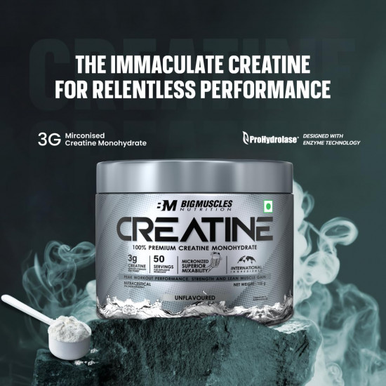 Bigmuscles Nutrition Creatine, Green Apple | 155g, 50 Servings | Imported - Buy Online in Bangladesh | ePharma