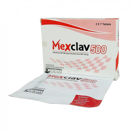 Mexclav 500mg+125mg | 7 Tablets