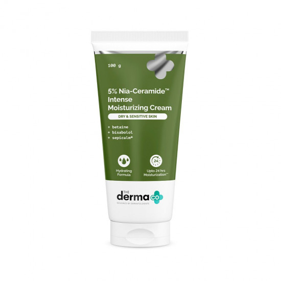 The Derma Co 5% Nia-Ceramide Daily Hydrating Moisturizer For Dry & Sensitive Skin | 100g