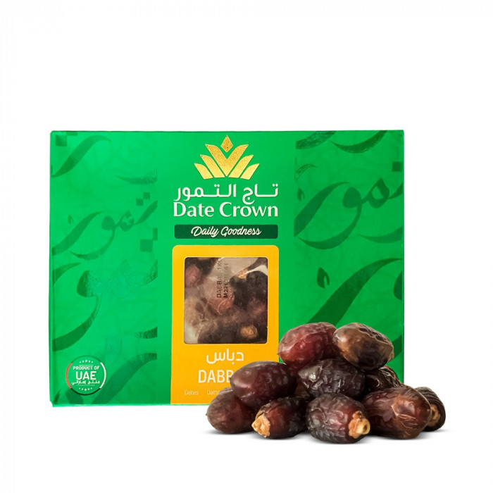 Crown Dabbas Dates Country of origin : Saudi Arabia