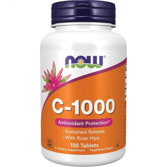 NOW Foods Vitamin C-1000 Sustained Release, 100 Tablets | USA