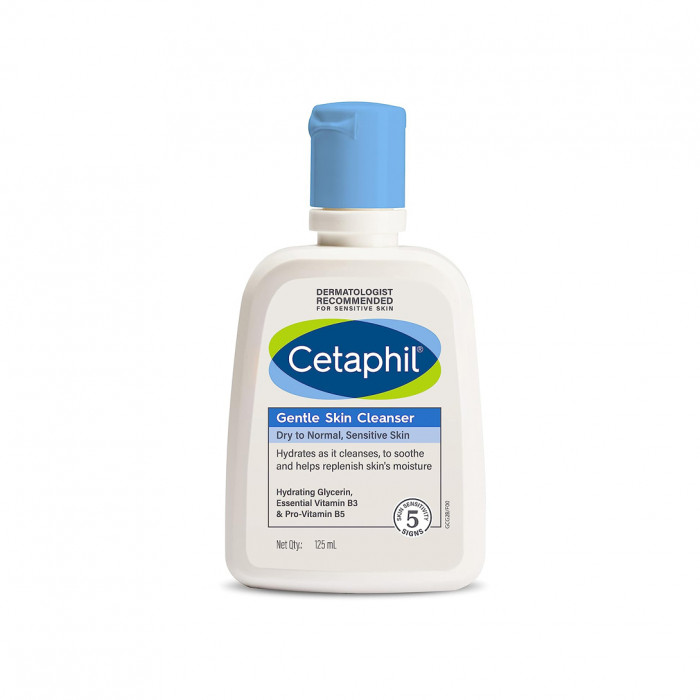 Cetaphil Face Wash Gentle Skin Cleanser For Dry To Normal, Sensitive Skin (125ml)