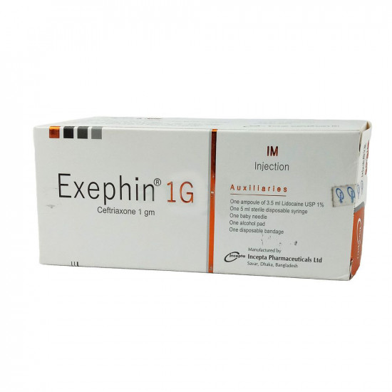 Exephin 1 gm IM