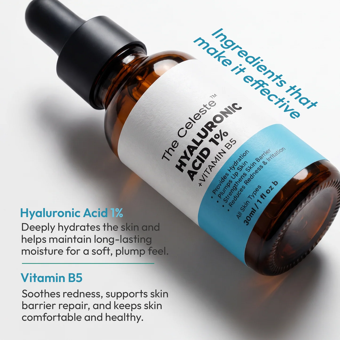 The Celeste Hyaluronic Acid 1%+Vitamin B5 Serum 30ml - Buy Online in Bangladesh | ePharma